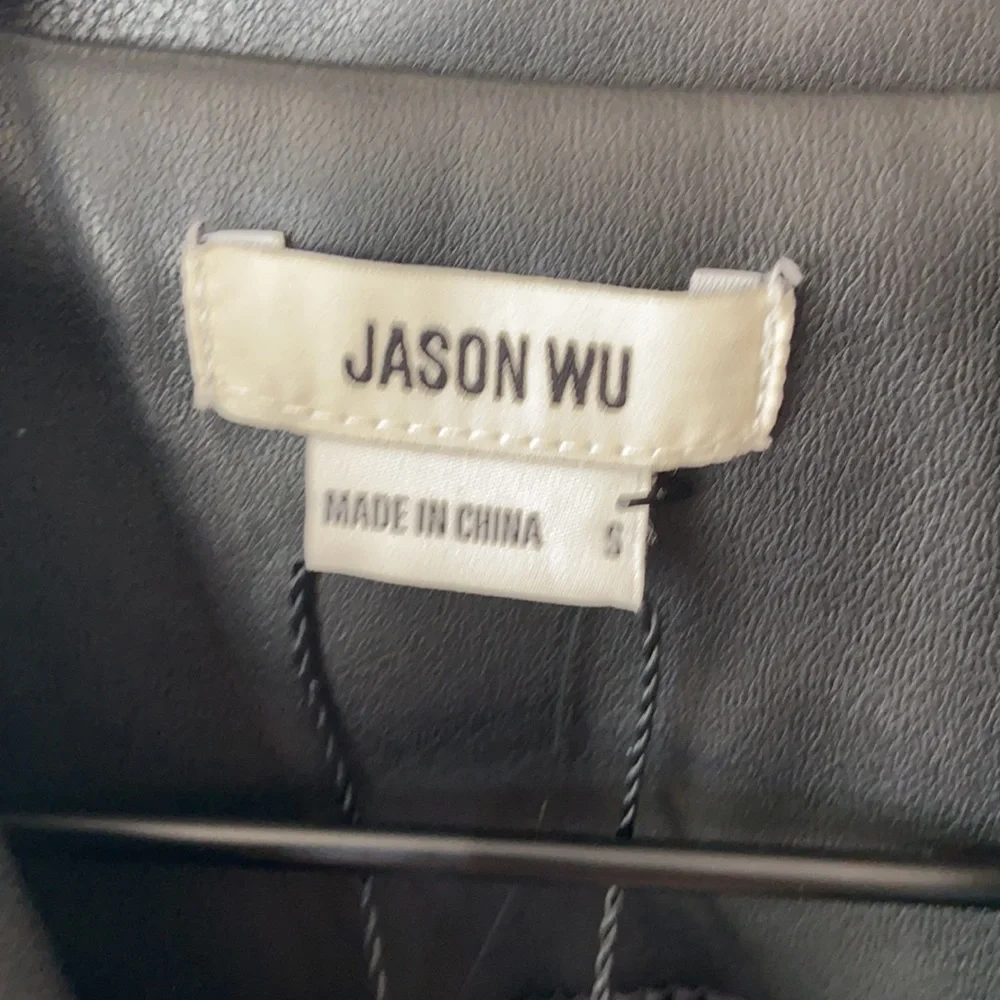 S Jason Wu Faux Leather Vest With Belt Black - Picture 5 of 10